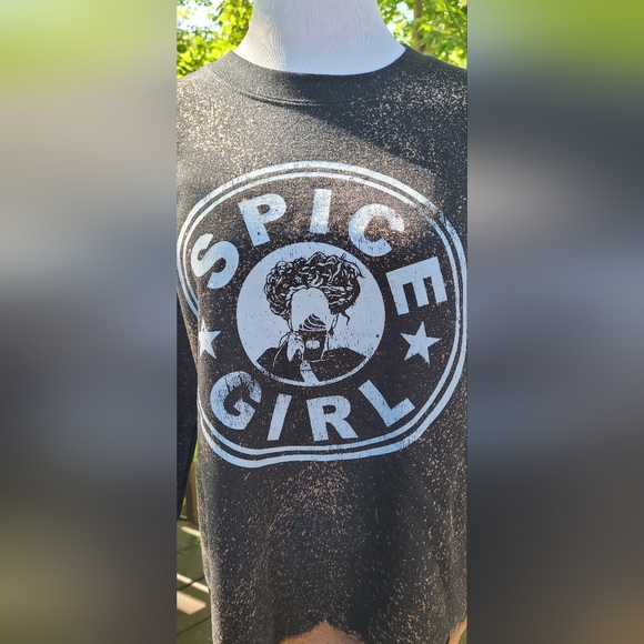 Spice Girl Black and Tan Sweatshirt - Picture 3 of 5